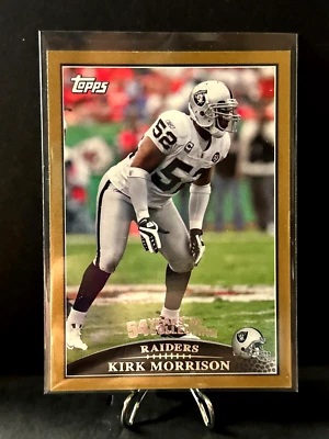 2009 Topps Football Kirk Morrison Gold Parallel Card #107 #0560/2009 - Image 1 of 2