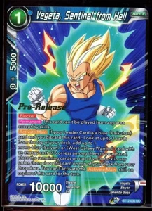 Vegeta, Sentinel from Hell Pre-Release Foil Vicious Rejuvenation Dragon Ball DBS - Picture 1 of 4