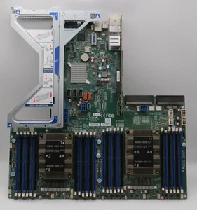 SuperMicro X11DPU Dual LGA3647 Server Motherboard w/ PCIe Risers - Boots to BIOS - Photo 1/8