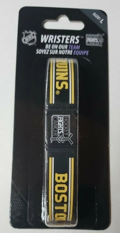 BOSTON BRUINS Official NHL WRISTERS Hockey Fights Cancer Bracelet Wrist Band LG Cover