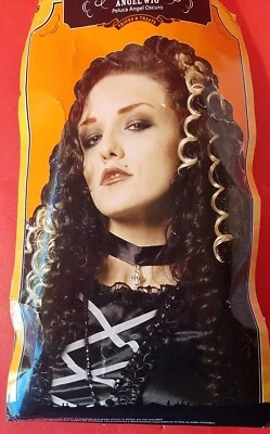Dark Angel Black And White Curly Costume Wig - Image 1 of 4