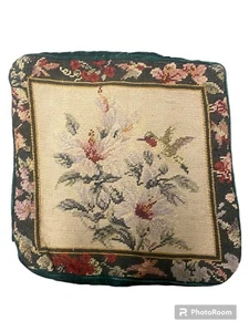 vintage Needlepoint cushion cover 33x33cm-211 - Picture 1 of 6