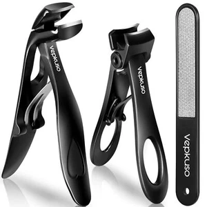 Nail Clippers for Seniors Wide Jaw Fingernail Clippers and Angled Head Toenail - Picture 1 of 1