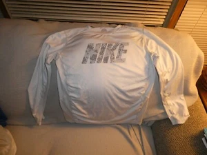 Nike Shirt Youth Size XL White Dri-Fit Compression Long Sleeve - Picture 1 of 4