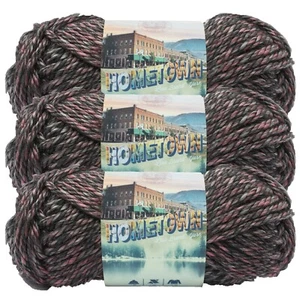 (3 Pack) Lion Brand Yarn 135-222J Hometown Bulky Yarn, Salem Creek - Picture 1 of 4