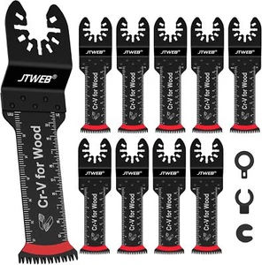 Japanese Tooth Oscillating Tool Blade Wood, 10PCS Arc-Shaped Edge Extra Lo - Picture 1 of 5