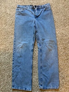 Express Herren Jeans Größe 34 W x 32 L Relaxed Fit Blau Denim - Bild 1 von 5