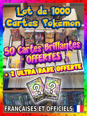 Heartforcards® Lot De 1000 Cartes à Code Pokémon JCC En Ligne – Idéal Pour Pokémon TCG Live – Boosters, Decks & Promos – Sélection Aléatoire + Expédition Sécurisée