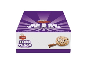 Full Box (6 Packs) Cloverhill Big Texas Cinnamon Rolls 4oz - Fresh, Soft & Sweet - Picture 1 of 5