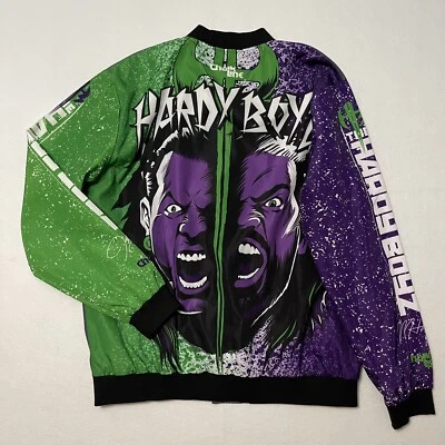 Chaqueta de lucha libre WWE WWF Chalk Line Hardy Boyz Team Xtreme Jeff Hardy para hombre 2XL Foto 1 de 4