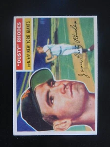 1956 Topps Baseball Card #50 Dusty Rhodes White Back (EX-MT) - Picture 1 of 2