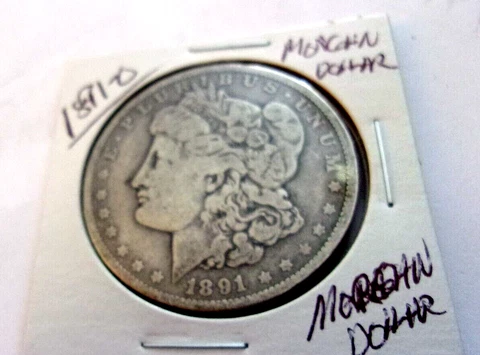 1891- O-MORGAN DOLLAR -- 90% SILVER COIN --  A nice circulated Morgan Cover