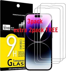 Wholesale Bulk Lot Tempered Glass Screen Protector For iPhone 12 13 14 15 16 Pro - Picture 1 of 22