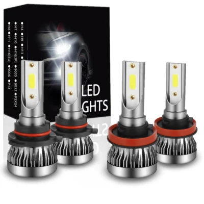 Kit de 4 bombillas LED combinadas 9005+H11 para Acura RDX 2013 2014 2015 blanco Foto 1 de 4