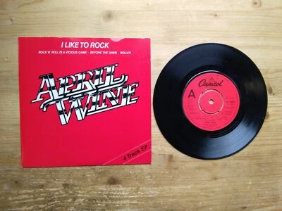 April Wine I Like To Rock 4 Track EP Excellent 7" Vinyl Record CL16121 - Image 1 of 2