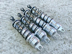 High Performance Big Bore Shocks for Arrma 1/7 MOJAVE 6s BLX Silver  - Picture 1 of 6