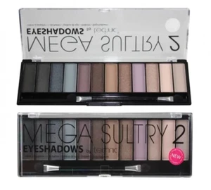 Nude Palette Eyeshadow Technic 12 Shade Naked Brown Natural Smokey Mega Sultry 2 - Picture 1 of 5