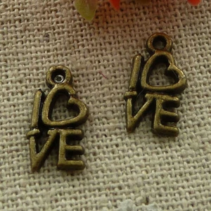 Envío Gratuito 320 piezas Antiguos Dijes de Amor Bronce 14X8mm L-3109 - Imagen 1 de 4