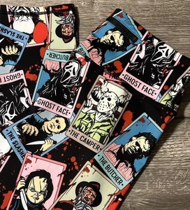 Leggings cortos de tiro alto para mujer personajes de películas de terror talla grande (29x20)” - Imagen 1 de 11