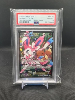 2016 Pokemon XY Generations Sylveon EX RC32/RC32 Radiant Collection Rare PSA 8 - Image 1 of 2