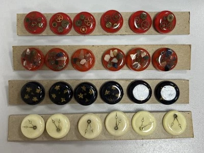 Handmade Buttons Mixed Bundle Resin Circular Floral Mechanical 5 - Image 1 of 4