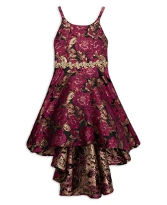 Speechless Girls High Low Floral Dress BlackRed Size 16 - Picture 1 of 4