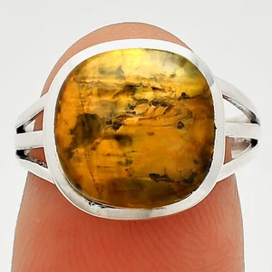 Natural Nellite 925 Sterling Silver Ring s.7 Jewelry R-1006 - Picture 1 of 5