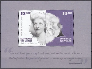 NEW ZEALAND 2018 Woman’s Suffrage 125 Years, Miniature Sheet MNH - Picture 1 of 1