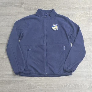 Marmot Bronco Jacket Blue Fleece Full Zip Mock Neck Ford Hiking Outdoors Men's M - Picture 1 of 12