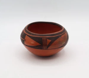 Hopi Redware Pot Early 20th Century Polychrome Geometric 4" W Artisan EDNA11 - Picture 1 of 7