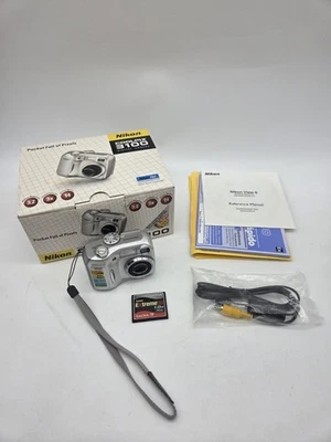 Nikon COOLPIX 3100 3.2MP Digital Camera W/ Memory Card & Manual - Tested Works - Image 1 of 4