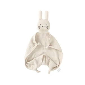 Organic Cotton Bunny Loveys for Babies,Newborn Baby Lovey Security Blanket,Lo... - Picture 1 of 7