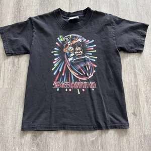 Disneyland Space Mountain Shirt Youth Medium Mickey Donald Goofy Ride Graphic Te - Picture 1 of 6