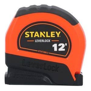 Stanley LeverLock 12 ft. L X 0.5 in. W Compact Tape Measure 1 pk - Picture 1 of 4