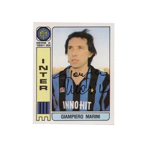 GIAMPIERO MARINI Figurina Autografata Signed Sticker Inter Panini 1981–1982 - Foto 1 di 4