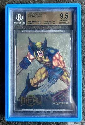 1995 Marvel Metal Gold Blaster #18 Wolverine BGS 9.5 GEM MINT - Image 1 of 2