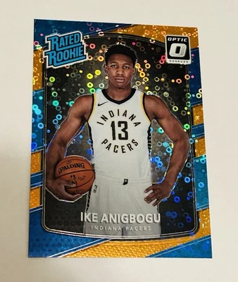 2017 Donruss Optic Fast Break Orange Holo #176 Ike Anigbogu 158/193 - Image 1 of 2