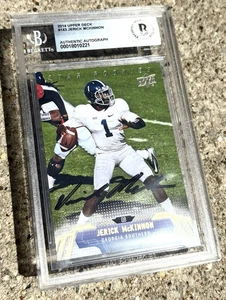 JERICK MCKINNON SIGNED Card BECKETT Auto Slabbed UPPER DECK GEORGIA SOUTHERN - Picture 1 of 3