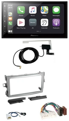 Pioneer USB MP3 2DIN Bluetooth DAB Autoradio für Toyota Verso 2009-2018 silber - Bild 1 von 4