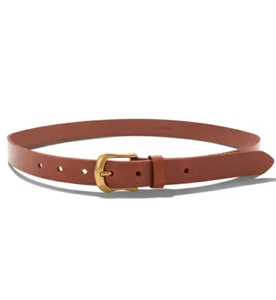 Frye Ledergürtel Damen Übergröße 1X bis 2X Braun Gold Zeitlos Poliert Neu - Bild 1 von 5