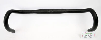 Nuevo Manillar Despegue Negro Grava Bicicleta de Carretera 46cm Aluminio Acampanado Manillar Foto 1 de 4