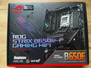 ASUS ROG Strix B650E-F Gaming WiFi AM5 DDR5 PCIe5 ATX AMD Mainboard NEUWERTIG  - Bild 1 von 10
