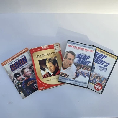 DVD Hockey Films Collection Lot Of 4 Including Slapshot, Slapshot 3, Goon - Image 1 of 2