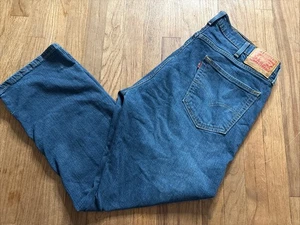 Levi’s 559 0340 Jeans Men’s 38X30 Blue Denim 100% Cotton Straight Leg - Picture 1 of 13