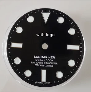 114060 ohne Kalenderfenster wörtliches Zubehör 2836/3130 Wasser ohne Kalender Zifferblatt - Bild 1 von 1