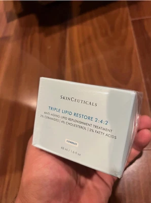 SkinCeuticals 三重脂质修复 1.6 盎司面霜 2:4:2,48 毫升密封全新带盒 — 第 1/3 张图片