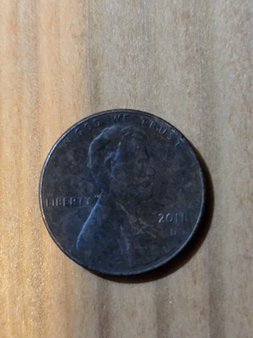 Very Rare! 2011 Lincoln Shield Cent Copper Plated Zinc Penny Cover