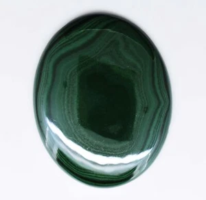 121 Ct Natural Congo Green Malachite Cabochon Certified Designer Loose Gemstone - Picture 1 of 5