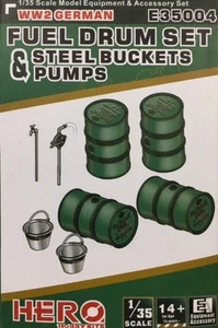 HERO HOBBY - Set batteria carburante tedesca 1/35 seconda guerra mondiale (kit modelli in plastica) - E35004 - Foto 1 di 1