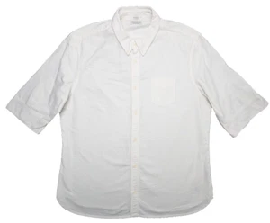 Vintage AllSaints Spitalfields Shirt Mens Large White SS Half-Sleeve Logo 1990s - Picture 1 of 10